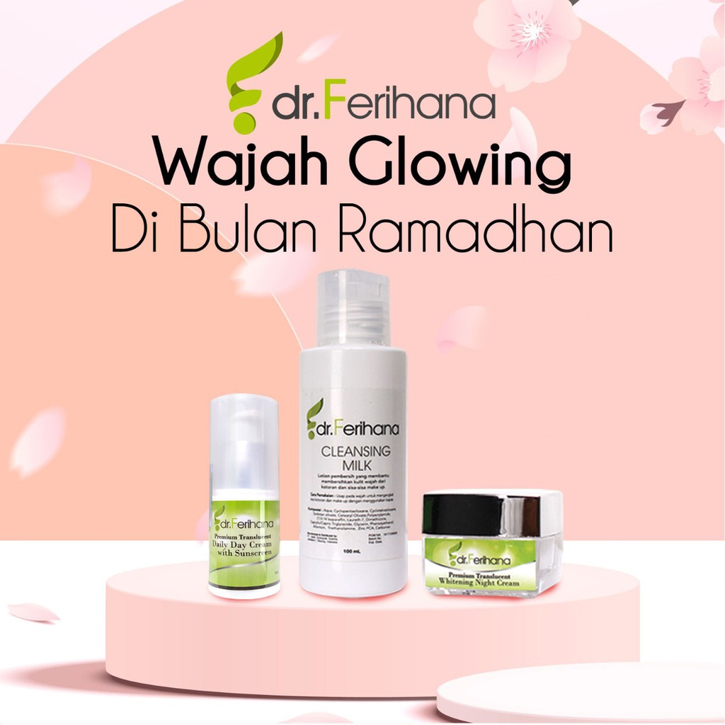 BUNDLING CLEANSING MILK + DAYCREAM PREMIUM TRANSLUCENT + NIGHTCREAM PREMIUM TRANSLUCENT