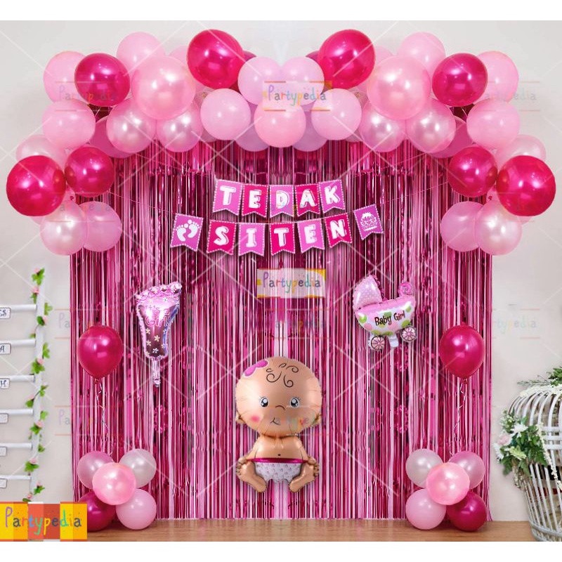 Latopia_ Paket Dekorasi Tedak Siten Bayi Perempuan