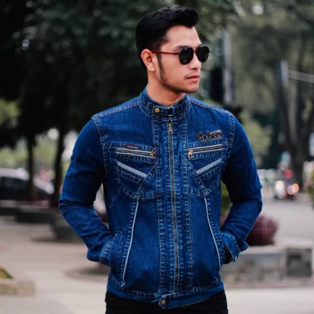 JAKET JEANS PRIA SANDWASH JAKET LEVIS STYLE KOREA