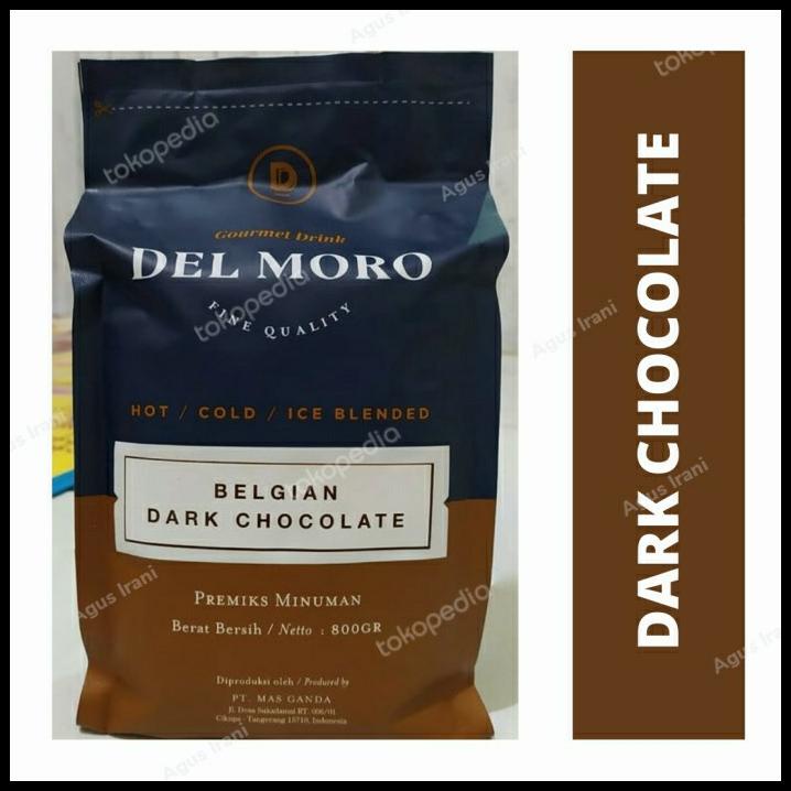 

Delmoro Belgian Dark Chocolate 800 Gr Del Moro Bubuk Coklat Powder