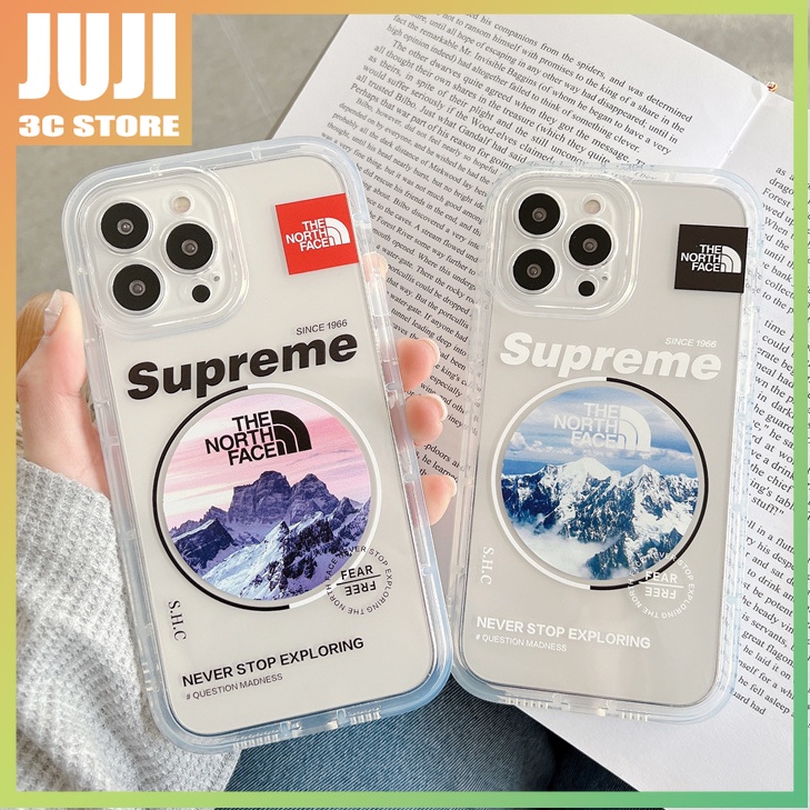 The north landscape style 360 Derajat° Soft Case Pelindung Transparan Tahan Banting Untuk iphone x xs xr xsmax 11 12 13 pro max