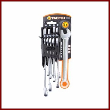 Tactix Kunci Ring Pas 6-19 Mm 9 Pcs