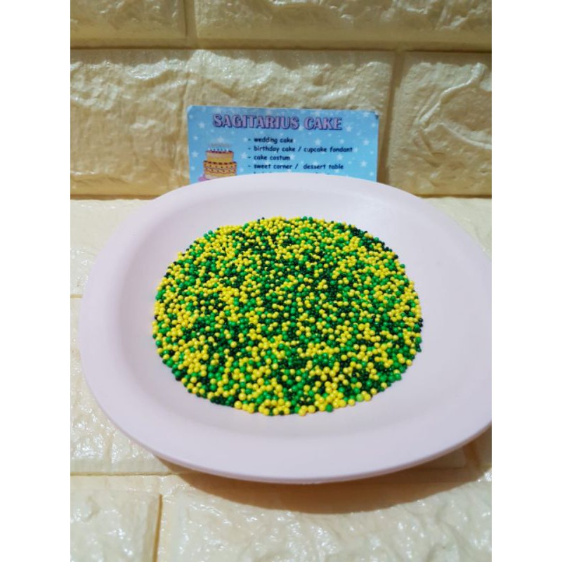 

sprinkle trimit pearls lebaran hiasan kue cupcakes idul fitri 50gr