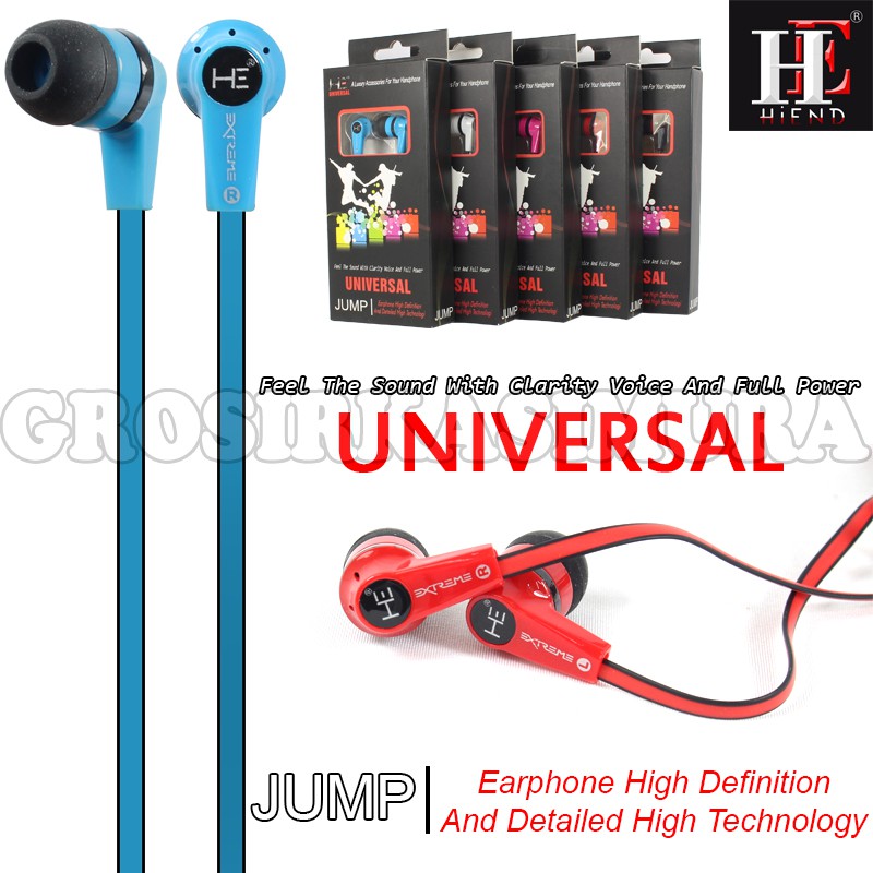 Handsfree - Earphone HANDPHONE + Mic - HI END - JUMP - HANDPHONE