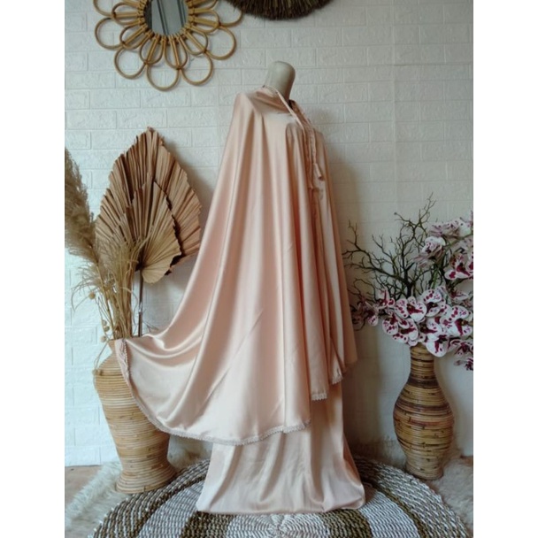 MUKENA ARMANI SILK POLOS PREMIUM MUKENA ARMANI SILK 2IN1 MUKENA DEWASA