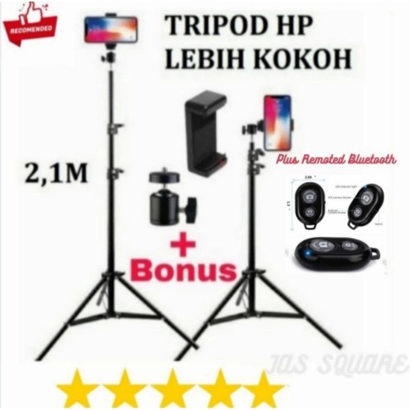 Tripod Handphone Tripod Kamera Handphone Besi 2Meter Bahan Kokoh