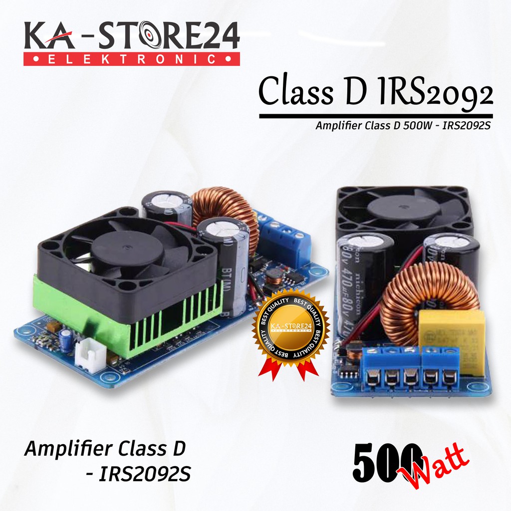 Amplifier Class D 500W mono IRS2092S