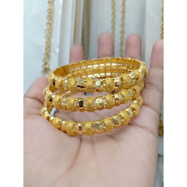gelang bangkok berlapis emas bukaan samping