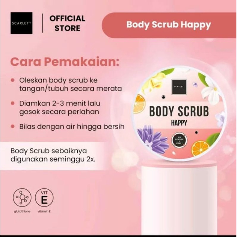 BODY SCRUB SCARLETT WHITENING ORIGINAL SCRUB PEMUTIH KULIT - ROMANSA