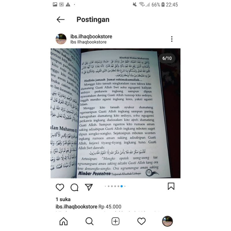 mimbar pesantren terjemah khutbah lirboyo versi bahasa jawa