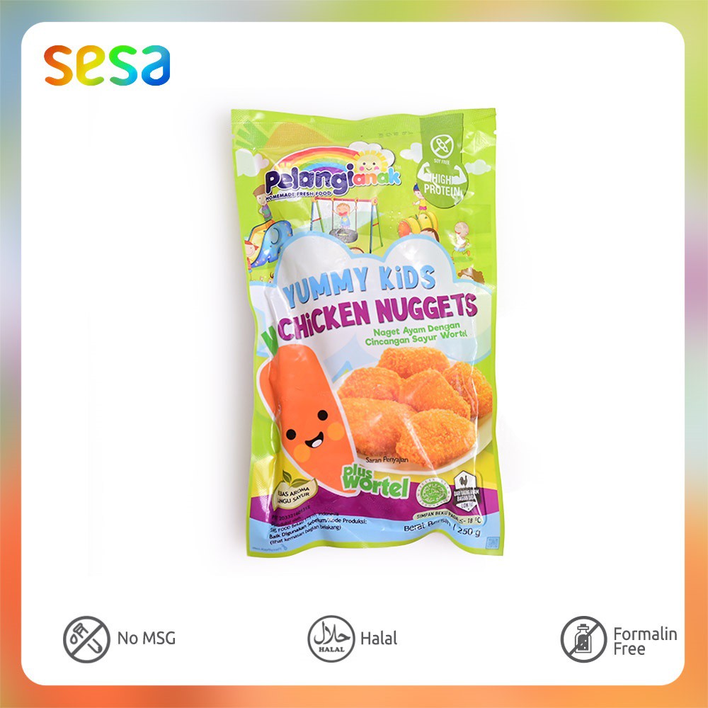 Pelangi - Yummy Kids Chicken Nugget Wortel 250 g