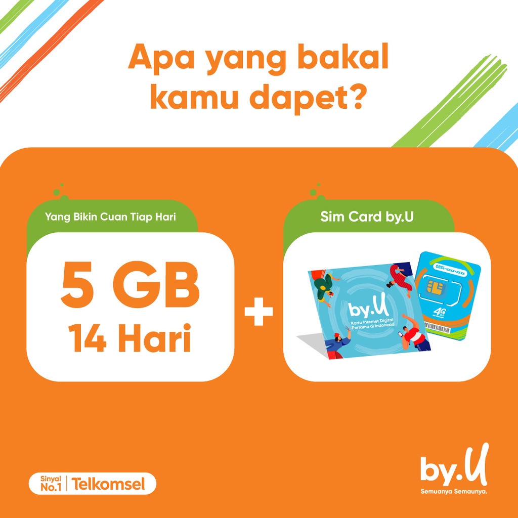 by.U Yang Bikin Cuan Tiap Hari - 5 GB | 14 Hari