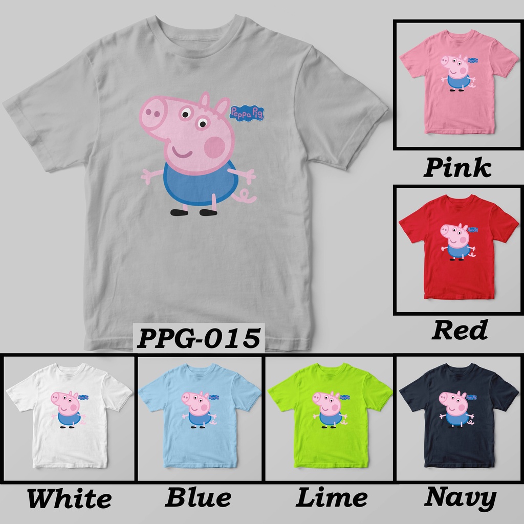 [FREE NAMA !!] Kaos Anak &amp; Family Pe*pa Pig 100% COTTON PREMIUM