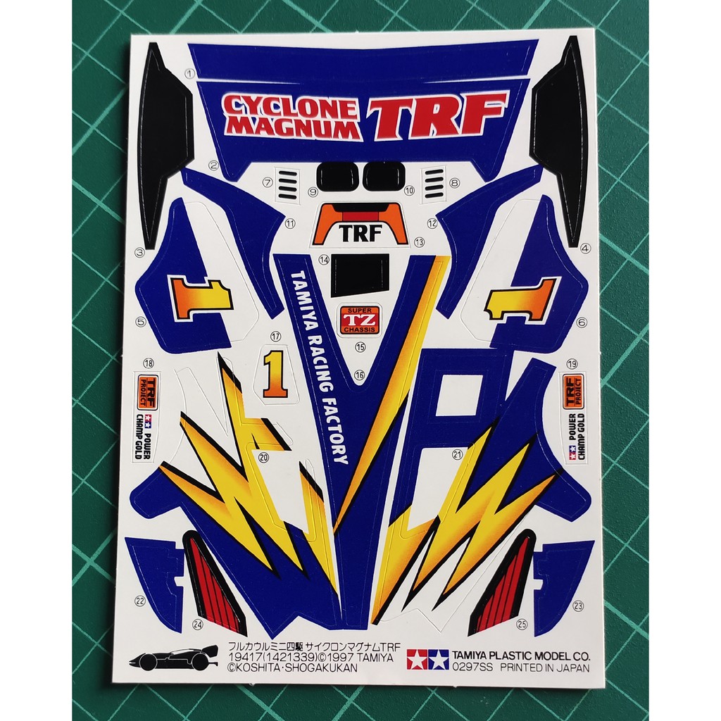 Tamiya 19417 Decal Sticker Cyclone Magnum TRF