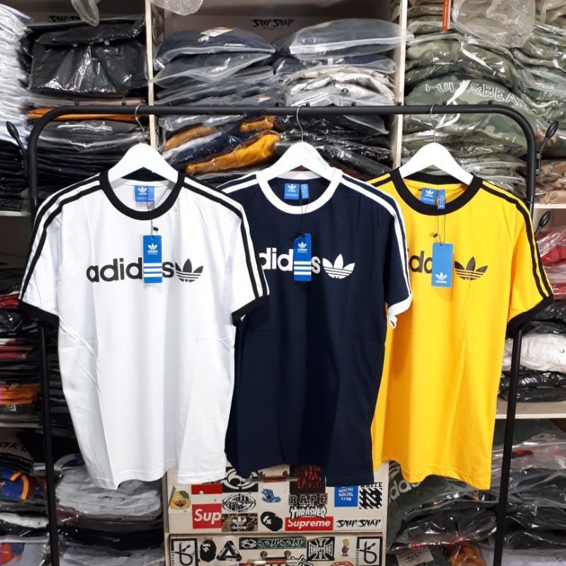 KAOS RINGER ADIDAS HIGH QUALITY CASUAL HYPE FASHION PRIA