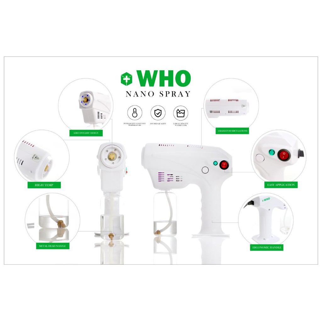 BABEE -E  SPRAY GUN WHO NANO SPRAY DISINFECTANT PORTABLFREE DIVERSEY FOGGING EASY TO USE