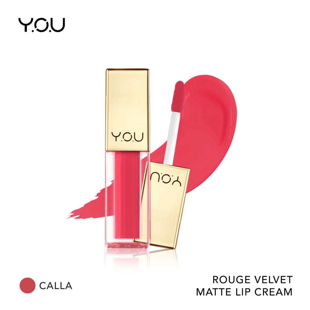 YOU - Rouge Velvet Matte Lip Cream - The Gold One / Lipcream Lipstick Lipstik-07 Calla