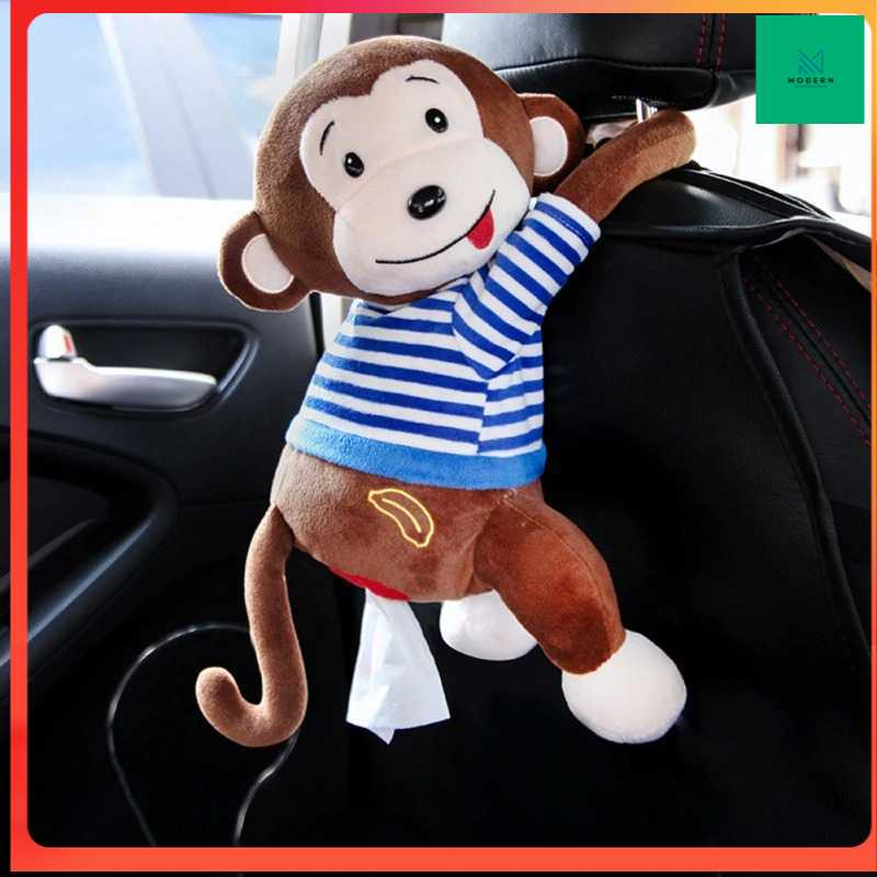 TD-DA EAFC Tempat Tisu Mobil Cartoon Monkey Car Hanging Tissue Box - EA315