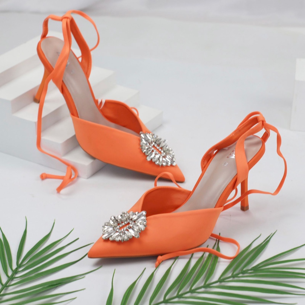 [7.7 Boombastis Sale⚡] - SEPATU WANITA HAK TINGGI ZS414 BALERINA HEELS PREMIUM IMPORT