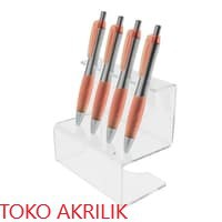 

Acrylic pen display stand Isi 4 / Tempat pulpen akrilik