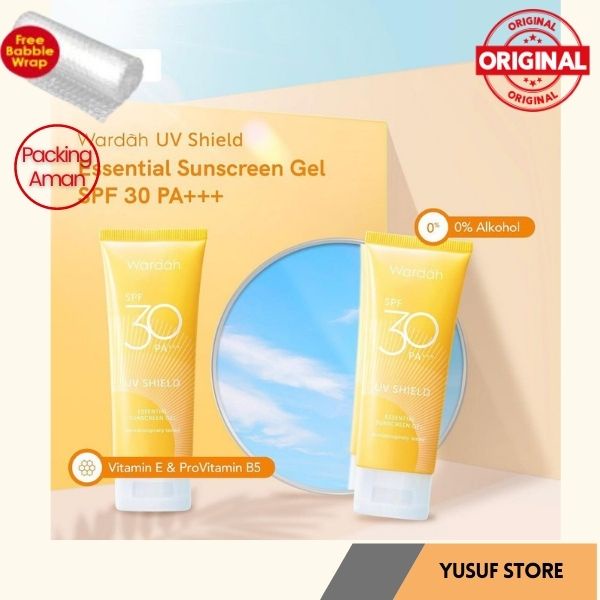 Wardah UV Shield Essential Sunscreen Gel SPF 30 / Wardah Sunscreen / Wardah Sunscreen SPF 30 / Warda