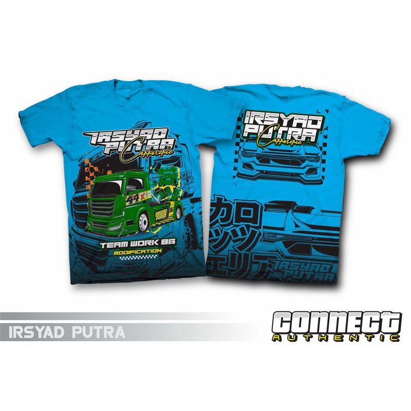 Kaos Dewasa Canter Explore Biru IRSYAD PUTRA KAROSERI