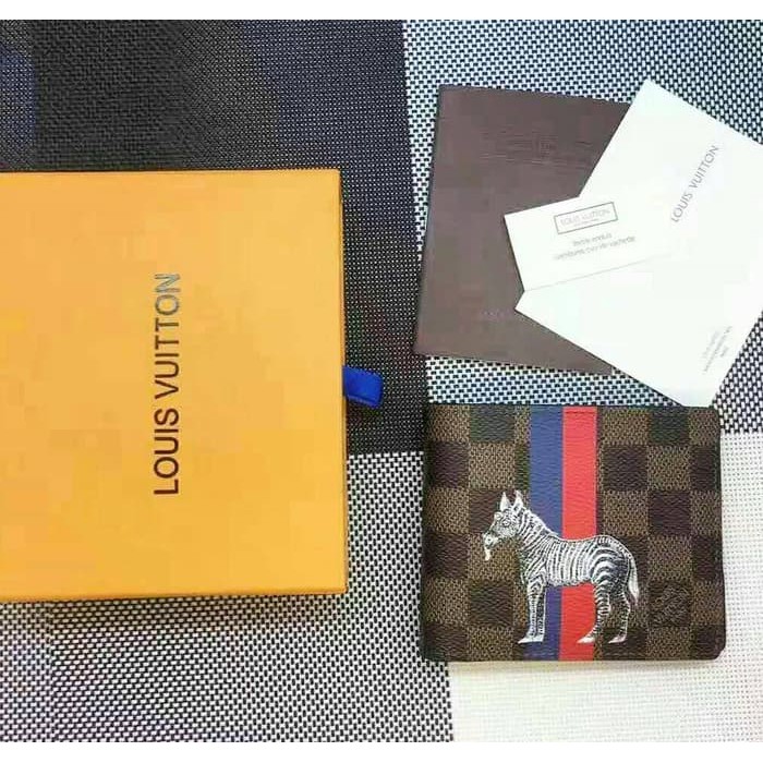DOMPET PRIA LV DAMIER CHAPMAN HORSE. ORI LEATHER