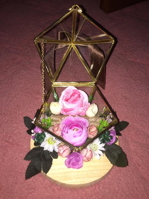 Ring Bearer, Kotak Cincin, Kotak Mahar, Ring Box, Terrarium With Red Rose.