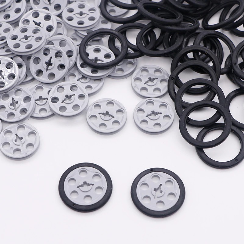 Mainan Lego Bricks Technic Parts Bulk Pulley Drive Guide Tires 4185 Wedge Belt Wheels Winches