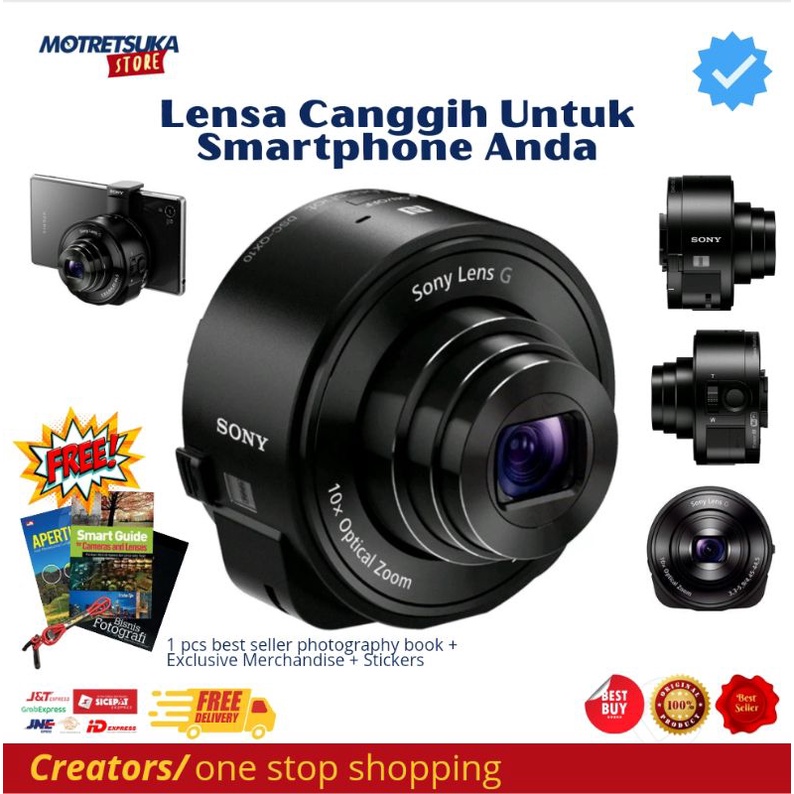 [FREE BONUS] Lensa Sony DSC - QX10 Original Viral | Lensa Smartphone Sony untuk hasil foto tajam, be