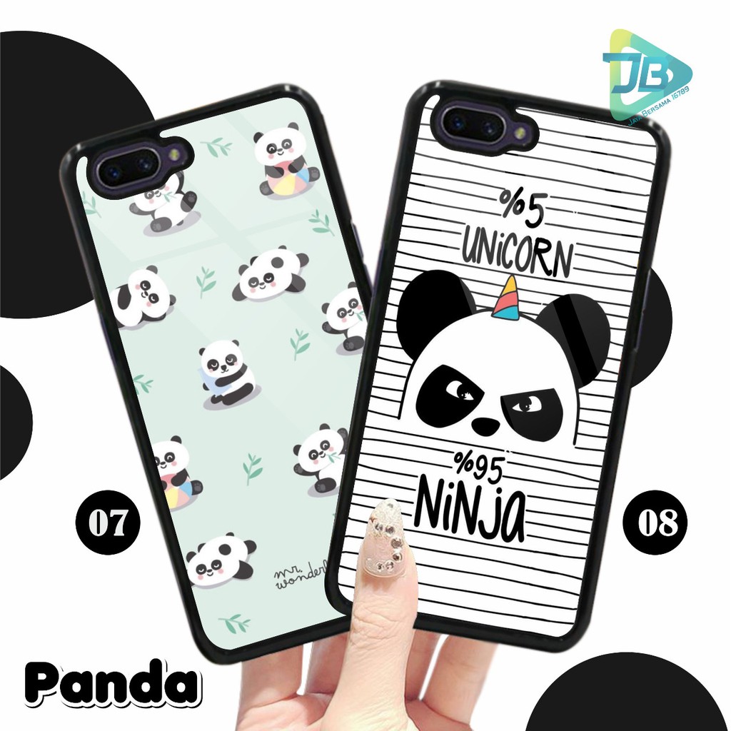 HARDCASE 2D GLOSSY PANDA OPPO VIVO XIAOMI SAMSUNG REALME IPHONE ALL TYPE JB4670