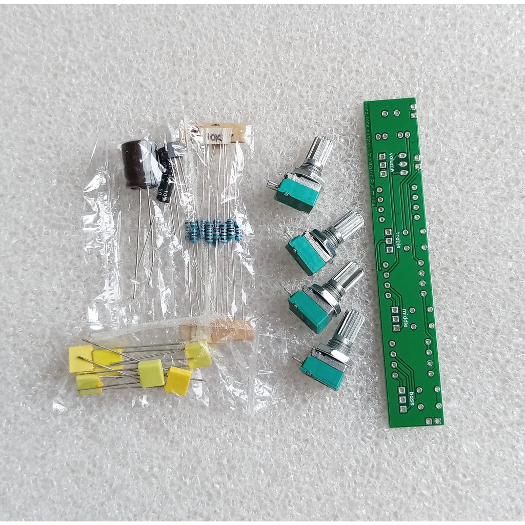 DIY Modul Mono Tone Control 1 Transistor Plus Middle