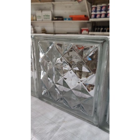 GLASS BLOCK MULIA 20x20 CLEAR dan MOTIF | Harga per Pcs | GELAS BLOK / GLASBOK / ROSTER