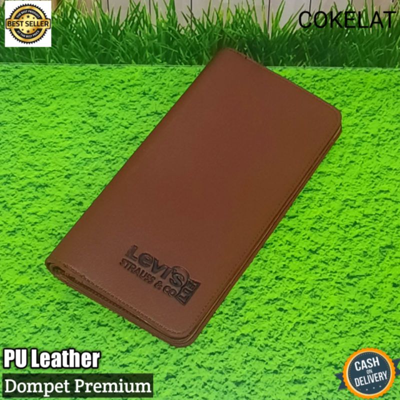 Dompet Panjang Pria/Dompet Kulit Sintetis/Dompet Kartu