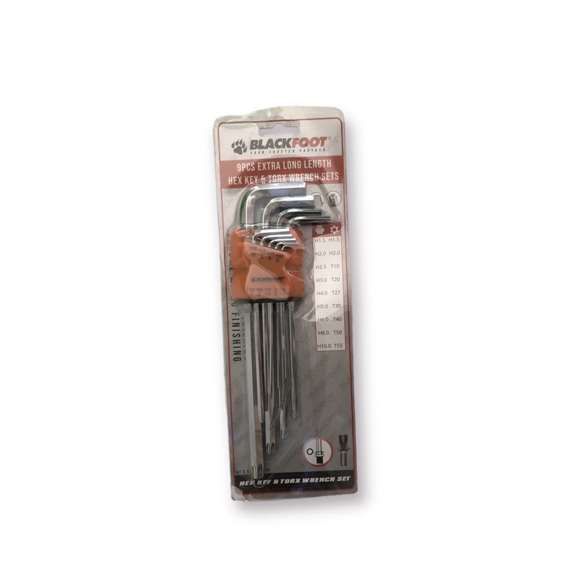 BLACKFOOT KUNCI L Kombinasi Hex key + Torx key tamper/ L bintang lubang kombinasi