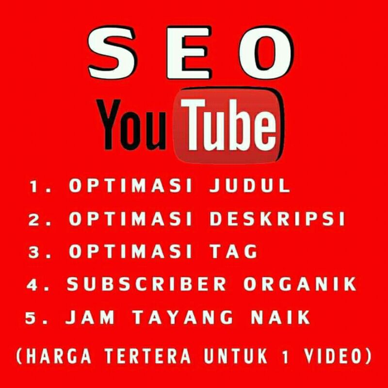 SEO Youtube Menambah View JT dan Subscriber