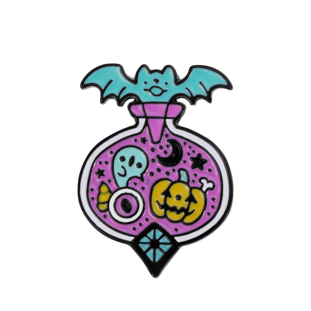 Lily Ghost Enamel Pin Horror Hantu Seram Seram Koleksi