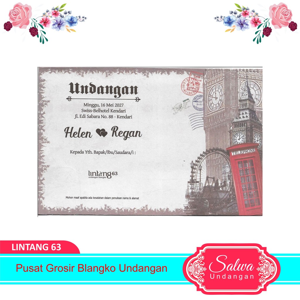 Blangko Undangan Lintang 63 Harga Murah