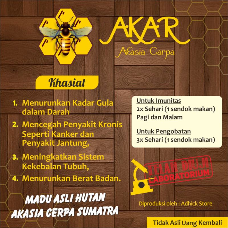 

Madu Akar (Madu Acasia Cressicarpa)