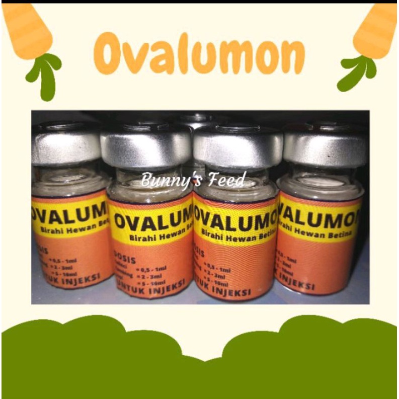 Ovalumon 5 ml - Obat Birahi Hewan Betina Kelinci Kucing Kambing Sapi