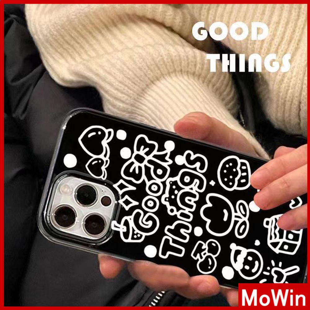 For iPhone 14 Pro Max iPhone Case TPU Soft Case Shiny Black Cartoon Cute Shockproof Protection Camera Compatible For iPhone 13 Pro max 12 Pro Max 11 Pro max xr xs max 7Plus 7 8
