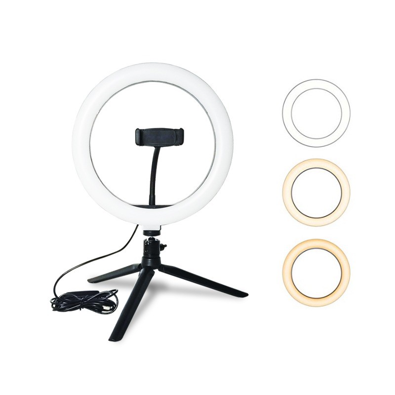 RING LIGHT LED Lampu 26 cm Make Up Vlog RingLight Lampu Ringlight - 61912