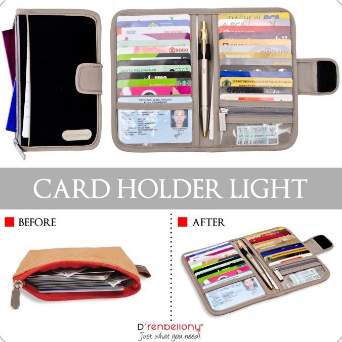 

PROMO SPESIAL D'renbellony - Card Holder Light Black