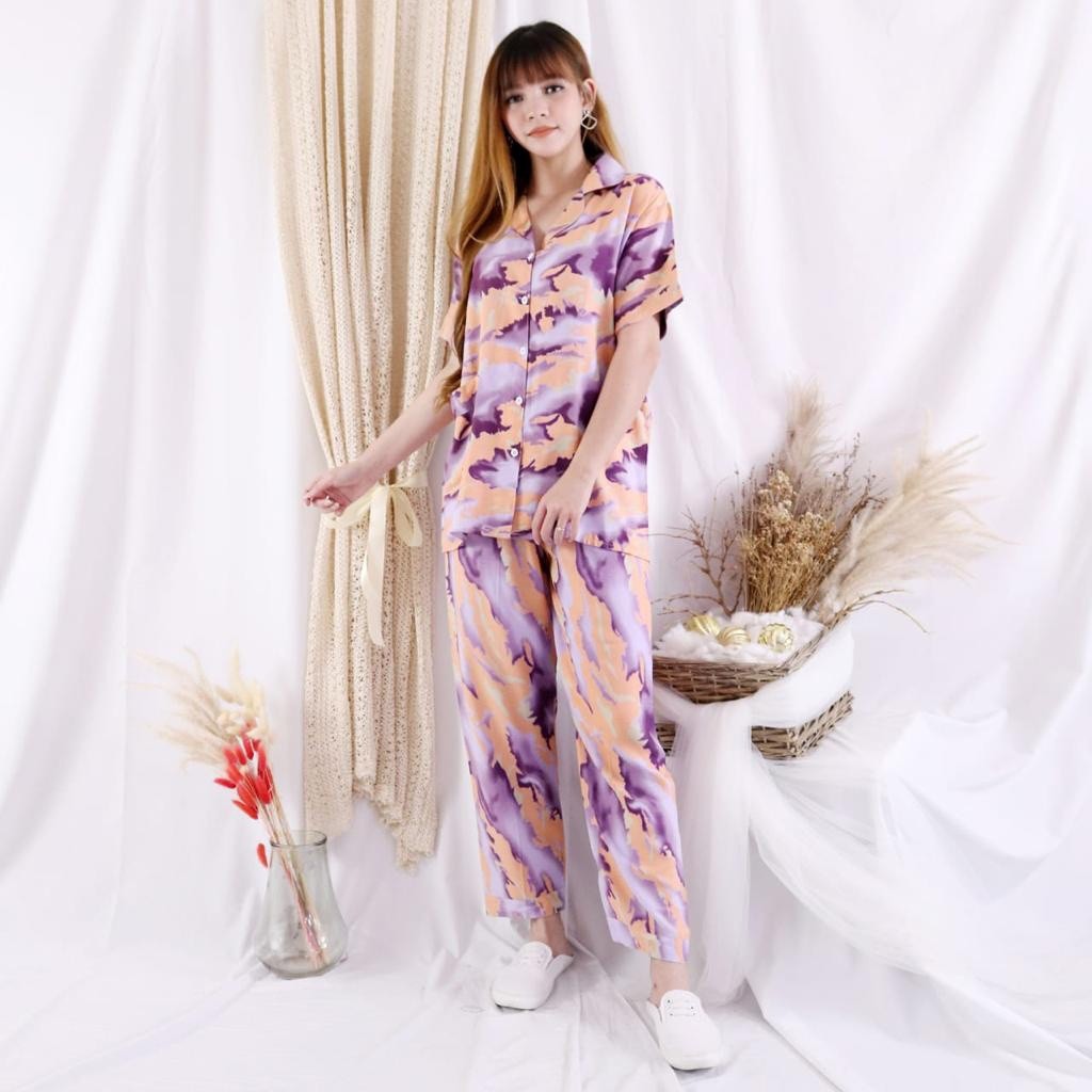 PIYAMA DARA RAYON TIEDYE/ Josjoli_piyama