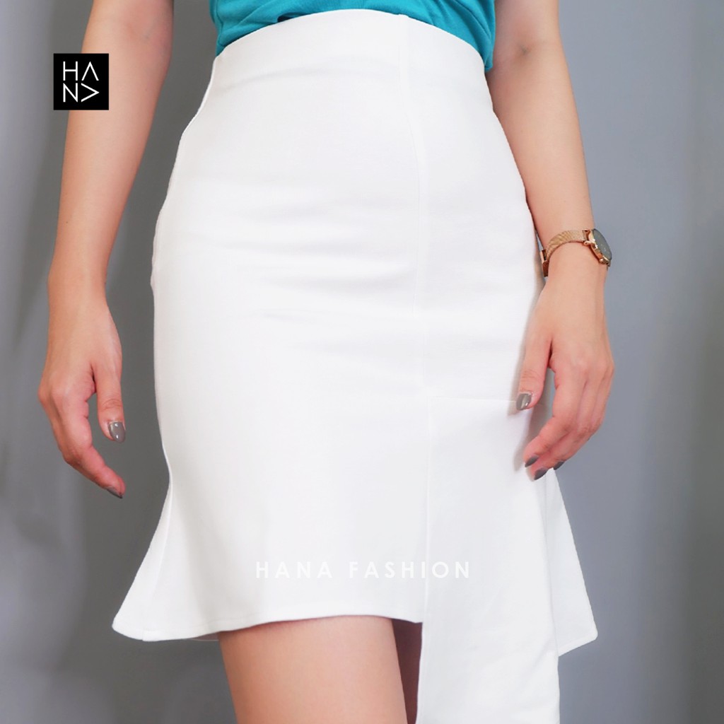 HanaFashion JKT - Long Short Mini Flare Skirt Rok Midi Wanita - SK006