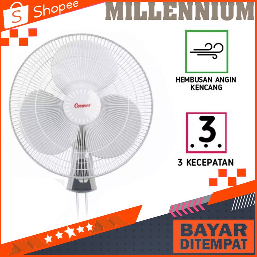 Kipas Angin Dinding Cosmos 16 WFC/WFO Ukuran 16 Inch Kipas Angin Dinding Cosmos