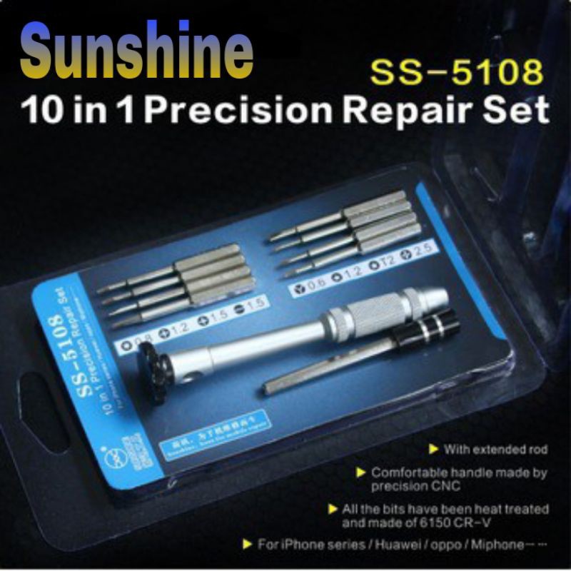 Obeng Set Sunshine SS-5108 Pembuka Handphone Tools Tool Tols