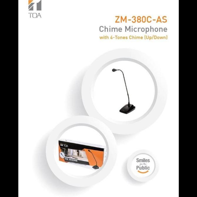 Chime Microphone TOA ZM-380C-AS Mic TOA Ada Bell TOA ZM380C AS ZM380 C |100 % Berkualitas