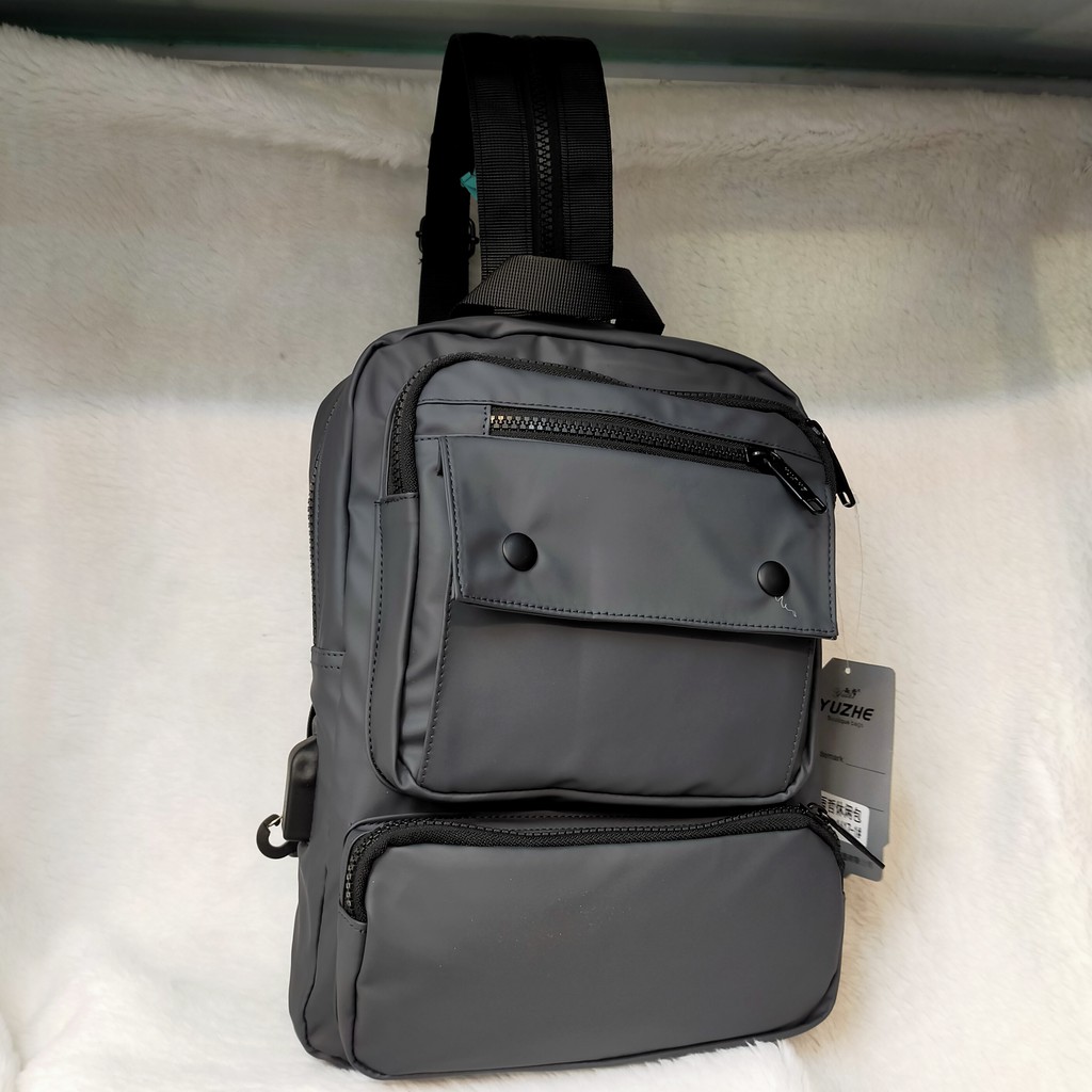 TAS MULTIFUNGSI 1617-1 WAISTBAG AND BACKPACK WITH USB SLOT