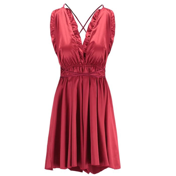 d1976 Baju Haram Cewe Bikini Lingery Lingerie Lingeri Lingeria Lengerie Lingery Sexy Wanita Dewasa Hot Binal Jumbo Big All Size Oversize Sexy Murah Jumbo M L XL 2XL OFL-F150-Maroon